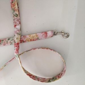 floral cotton dog leash